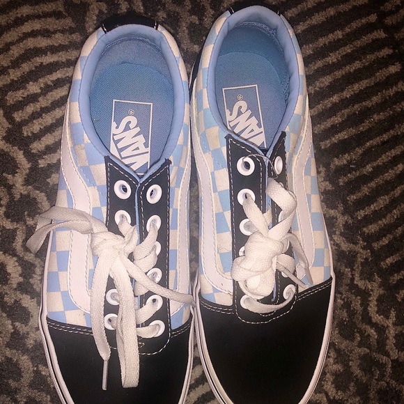 Light blue checkered vans - Picture 3 of 3